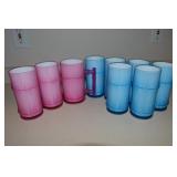 (9) Vintage Melamine Tiki Glasses incl Mug 6"