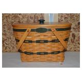 Longaberger Basket 1997 Fellowship w/Woodcrafts