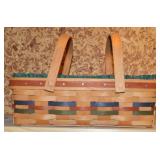 Longaberger Basket 14"w Double Handled 1991