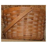Longaberger Basket 13" Diam Round 1991 Handled