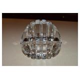 Mikasa Crystal 2pc Parallels Discus Trinket Box 4"