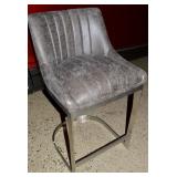 Four Hands Furniture Chrome & Grey Upholstered