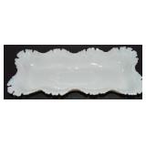 Antique Opaline Milk Glass 11" L Tray - Base