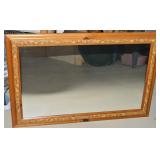 Contempo Fruit Motif Relief Wood Framed Mirror