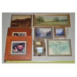 Lot of Small Framed Wall Art Prints