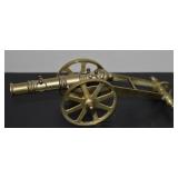 Vintage Solid Brass Field Artillery Gun 8.5" L