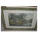 Currier & Ives American Country Life Framed Fine
