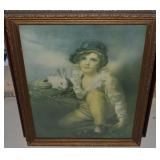 Henry Raeburn Boy & Rabbit Framed Fine Art Print