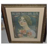 Framed The Same Sweet Girl to Me Sheet Music