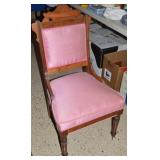 Antique Eastlake Carved Walnut Side Chair w/Front