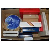 Box full of Bing & Grondahl Porcelain Plates