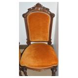 Antique Eastlake Carved Walnut Side Chair w/Front