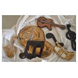 Lot of Ceramic Musical Notes + Instruments
