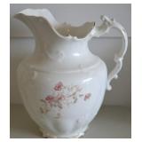 Antique Sebring China Embossed & Gilt Pitcher