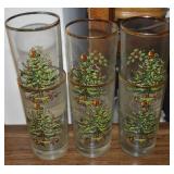 (6) Vtg Spode Christmas Tree 5.5" Tumblers