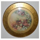 Antique Large Gilt Framed Roses Wall Art Pc 29.5"