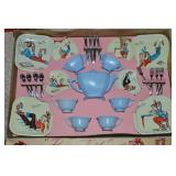 Vtg Banner Pony Tail Tea Set Child