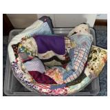 Vintage Handquilted & Tied Patchwork Quilt
