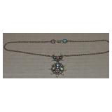 Vtg Hollycraft 1951 Goldtone Rhinestone Necklace