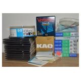 Lot of Unused Diskettes, Maxell UR 60 Cassettes+