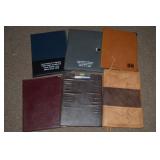Office Supplies Lot: Leather Folders +