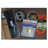 Misc Lot: Cord, Mouse Pads, Keyboard + Mouse +