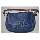 Coach Chelsea D-0773-F10893 Blue Pebbled Leather