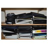 Lot of Binders + CD/CD-ROM Storage