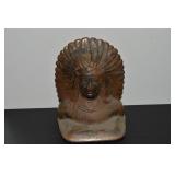 Antique Cast Iron Indian Chief Single Bookend