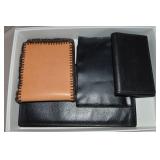 (4) Leather Wallets: Buxton, Cameo +