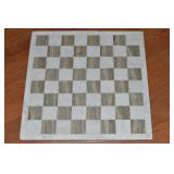 Italian Marble Chess / Checkers Board 13.5sq x