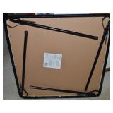 Belnick Black Padded Folding Card Table - Light