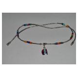 Vtg Native American 925 Sterling Silver Necklace