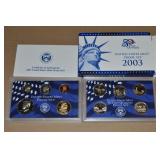 2003 US Mint Proof 10 Coin Set w/Box