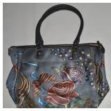 Anna by Anuschka Handpainted Leather Roses