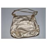 Michael Kors Metallic Gold Leather Shoulder Bag
