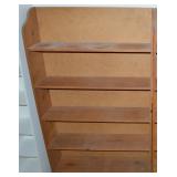 Handcrafted Wooden 5 Shelf Bookcase 67x41x10