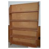 Handcrafted Wooden 5 Shelf Bookcase 67x41x10