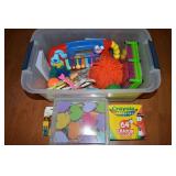 Toys + Lot with Blue Clues, Crayons, Koosh Ball