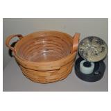 Longaberger Woven Basket 2001 Small Round