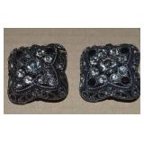 (2) Premier Designs Rhinestone Brooches - 1 w/
