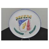 French National Police Motorcycle Unit Art Pottery