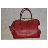 Donna Bella Designs Red Leather Should Bag