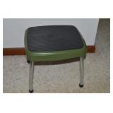Vintage Cosco Green & Chrome Step Stool