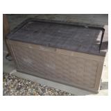 Outdoor Rubber Storage Bench w/ Contents