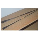 Hand Forged & Patterned Metal Tribal Spear Tips