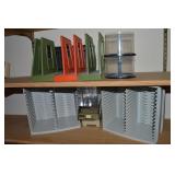 Lot of Office Storage Pcs w/ Vtg 3pc Interlocking