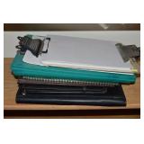 Office Supply Lot w/ Leather Folders, Binders