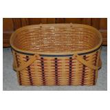 Longaberger Woven Basket Block Party Double