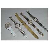 (5) Ladies Watches: Premier Designs, Anne Klein,
